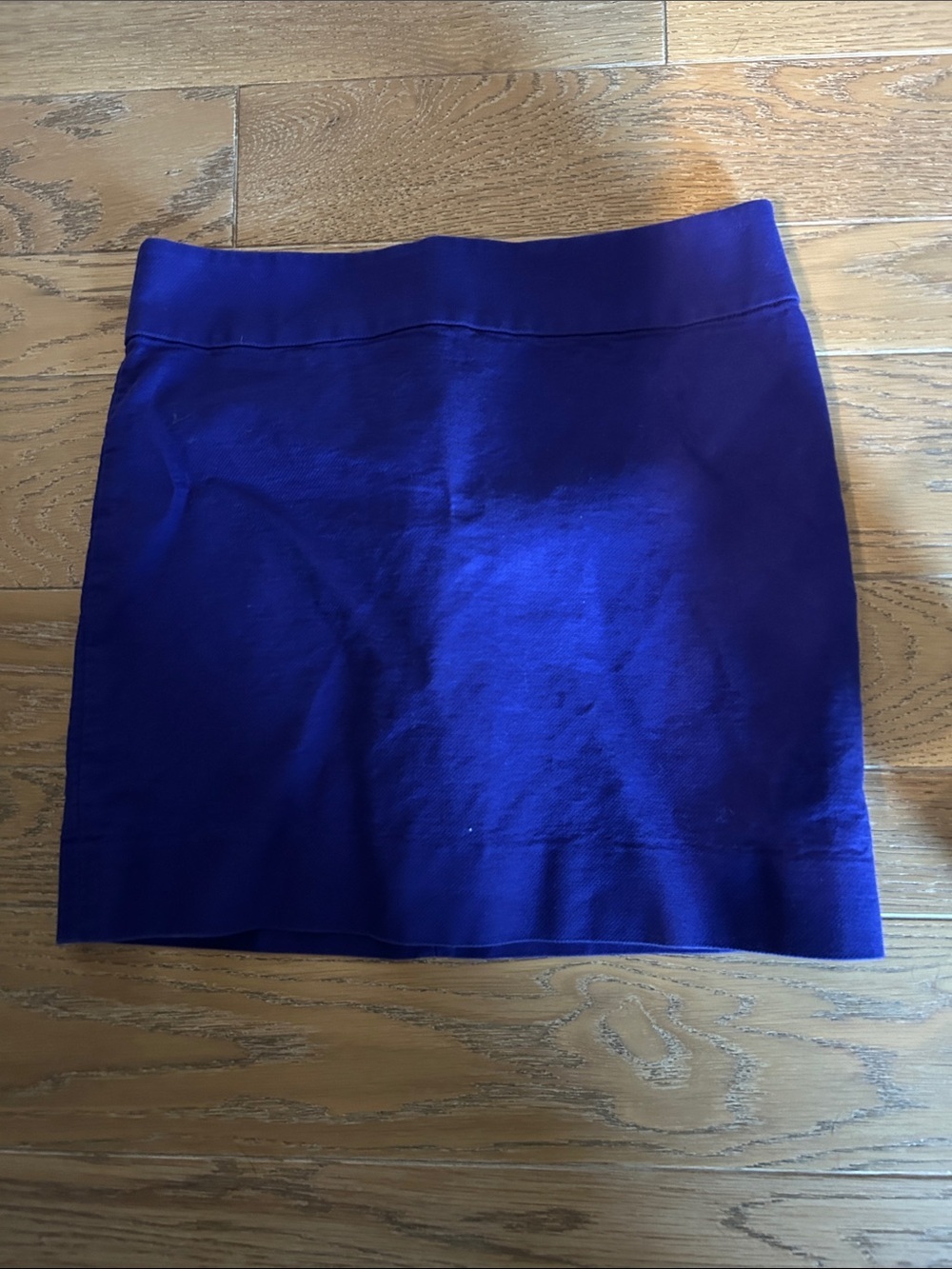 Purple Jean mini skirt, size 2, j crew